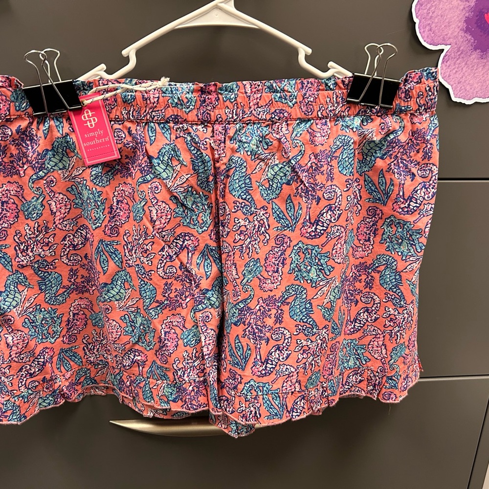 Simply Southern Pink and Blue Shorts